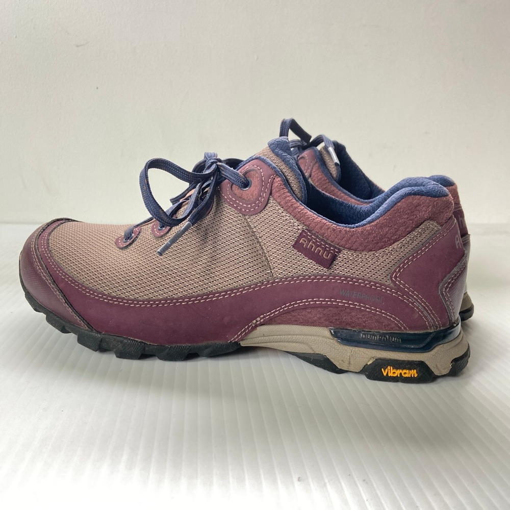 Ahnu by Teva Sugarpine II Waterproof Hiking Shoes Purple Brown Womens 9 - Picture 3 of 6